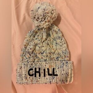 Multicolor beanie with sequin embroidery